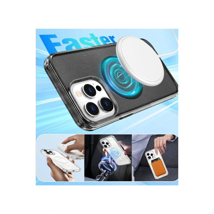 Apple iPhone 16 Pro Star Magsafe Kapak - Mor