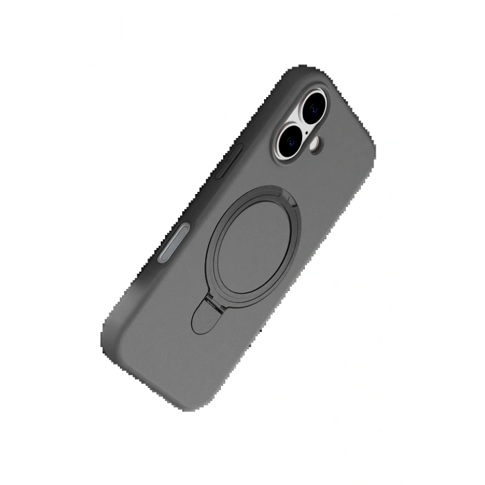 Apple iPhone 16 Regal Magsafe Standlı Kapak - Titan Gri