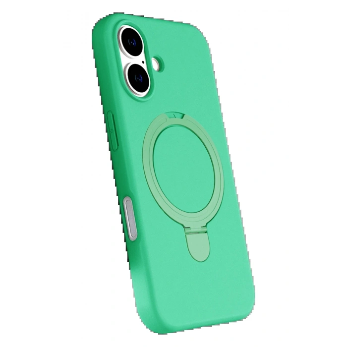 Apple iPhone 16 Regal Magsafe Standlı Kapak - Yeşil