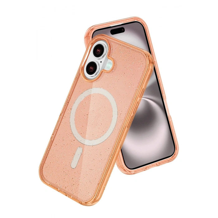 Apple iPhone 16 Star Magsafe Kapak - Turuncu