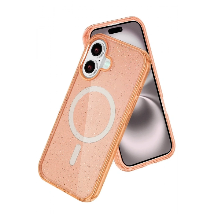 Apple iPhone 16 Star Magsafe Kapak - Turuncu