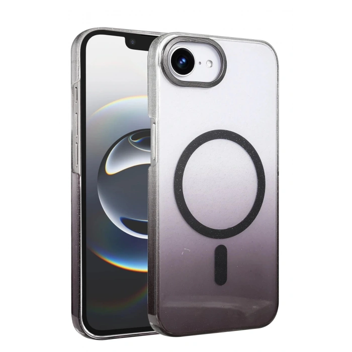 Apple iPhone 16E Glossy Magsafe Kapak - Siyah