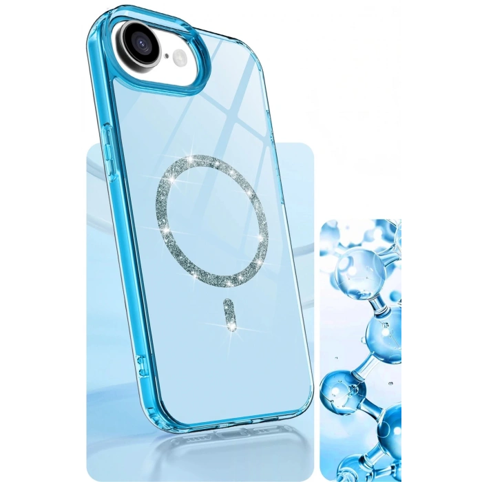 Apple iPhone 16E Live Diamond Magsafe Kapak - Siyah