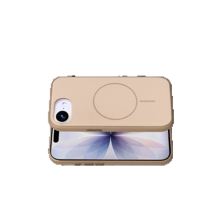 Apple iPhone 16E Neva Magsafe Kapak - Gold