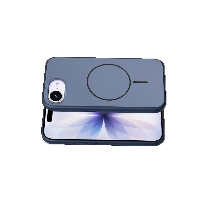 Apple iPhone 16E Neva Magsafe Kapak - Lacivert