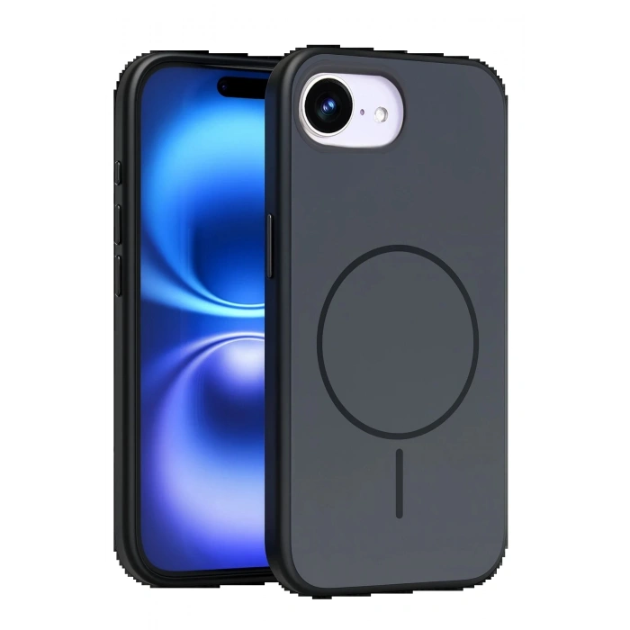 Apple iPhone 16E Neva Magsafe Kapak - Siyah