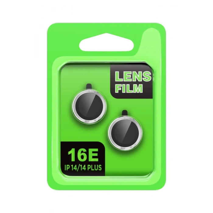 Apple iPhone 16E Raze Metal Kamera Lens - Gümüş