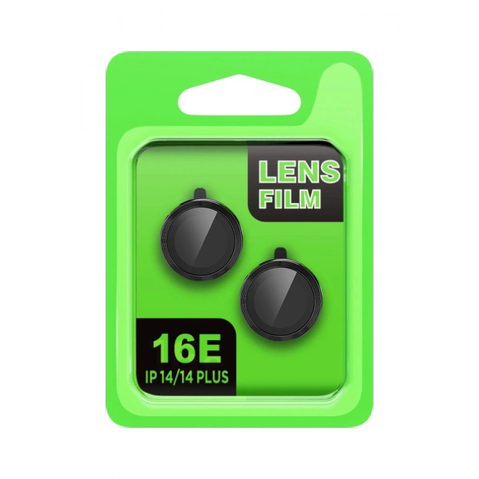 Apple iPhone 16E Raze Metal Kamera Lens - Siyah