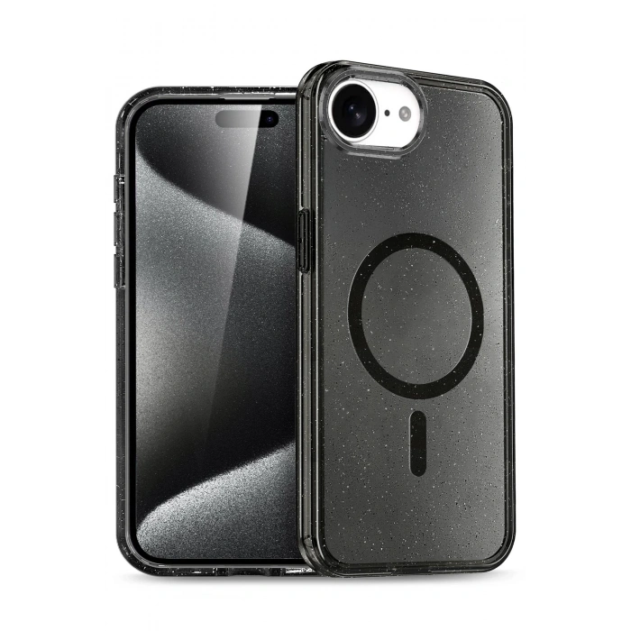 Apple iPhone 16E Star Magsafe Kapak - Siyah