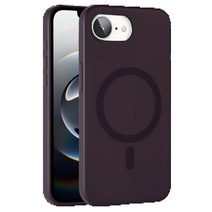 Apple iPhone 16E Tuna PC Slim Magsafe Kapak - Derin Mor