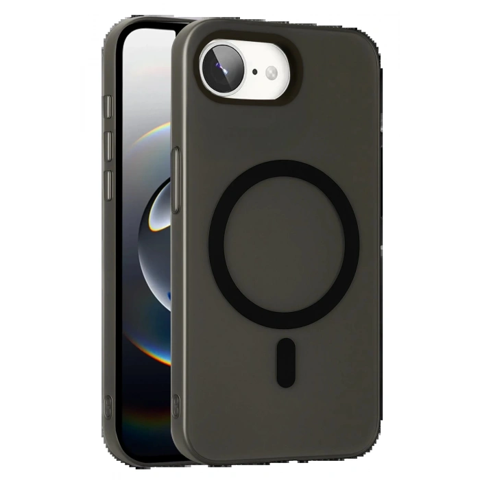 Apple iPhone 16E Tuna PC Slim Magsafe Kapak - Siyah