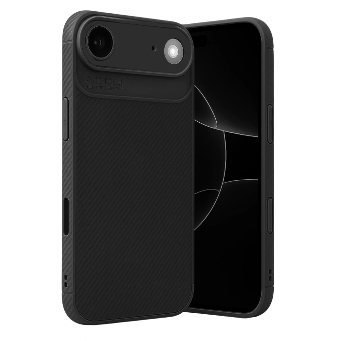 Apple iPhone 17 Air Auto Focus Karbon Kapak - Siyah