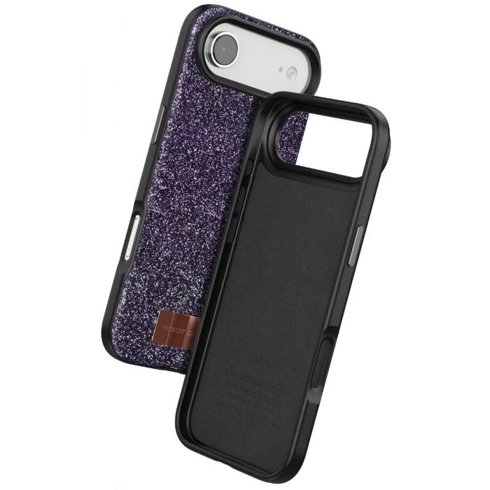 Apple iPhone 17 Air Bright Simli Kapak - Derin Mor