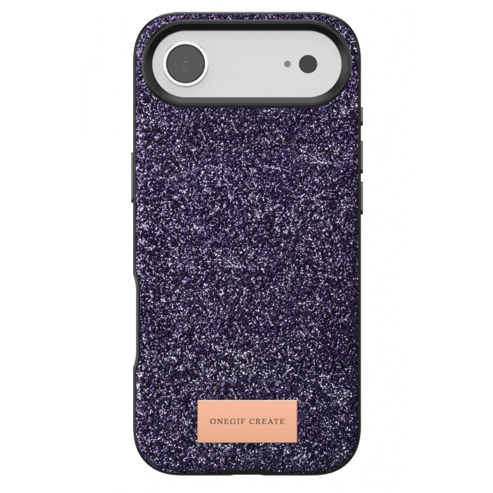 Apple iPhone 17 Air Bright Simli Kapak - Derin Mor