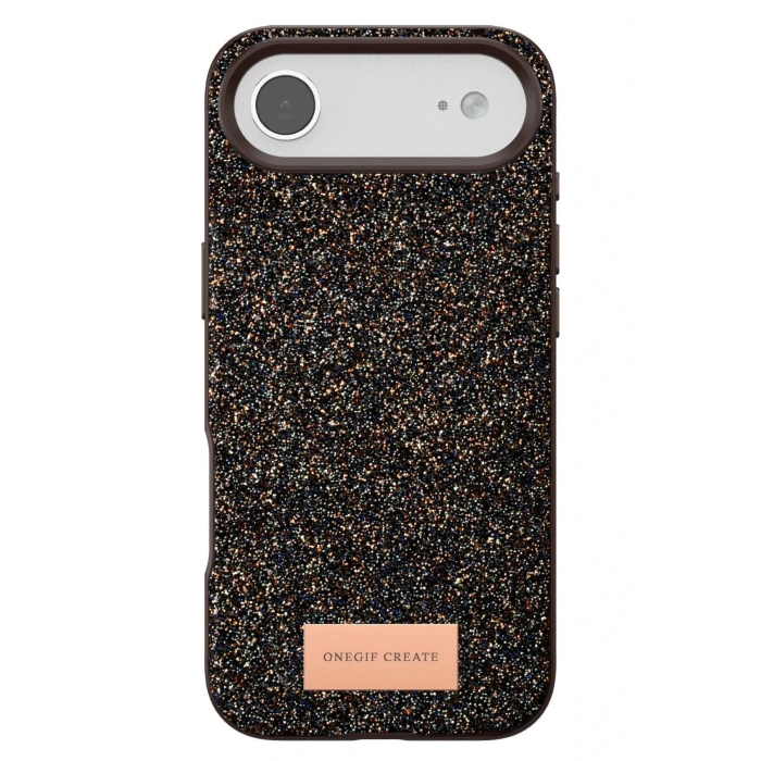 Apple iPhone 17 Air Bright Simli Kapak - Gold