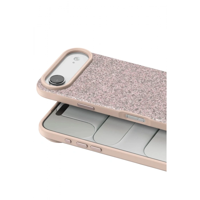 Apple iPhone 17 Air Bright Simli Kapak - Pembe