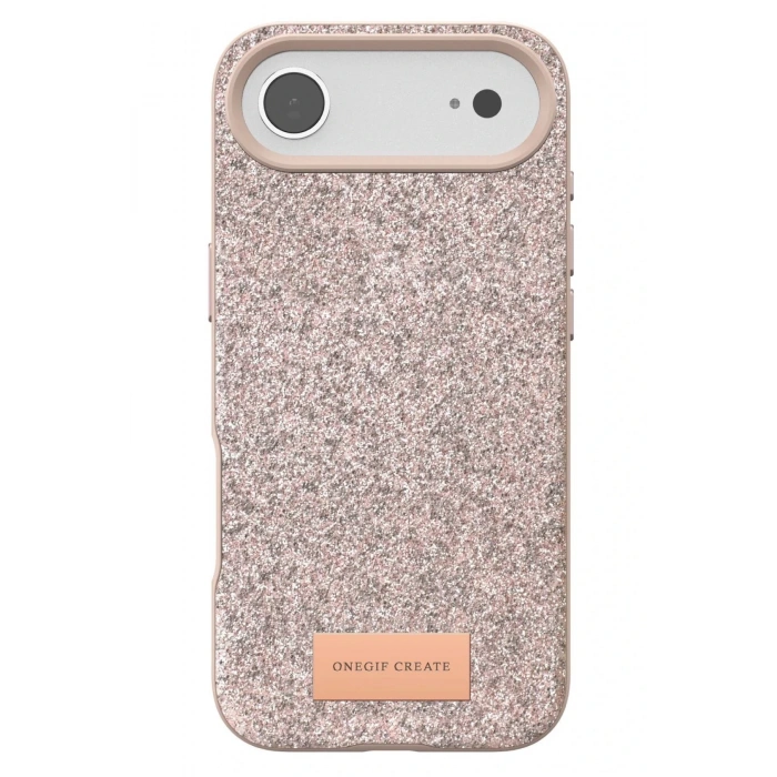 Apple iPhone 17 Air Bright Simli Kapak - Pembe