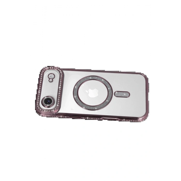 Apple iPhone 17 Air Joke Simli Magneticsafe Kılıf - Pembe