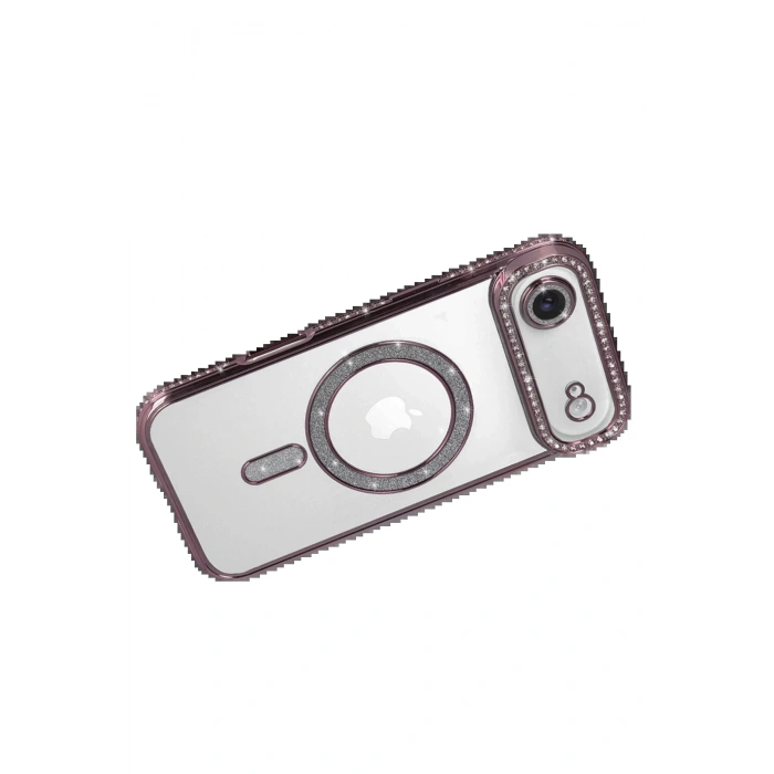 Apple iPhone 17 Air Joke Simli Magneticsafe Kılıf - Pembe