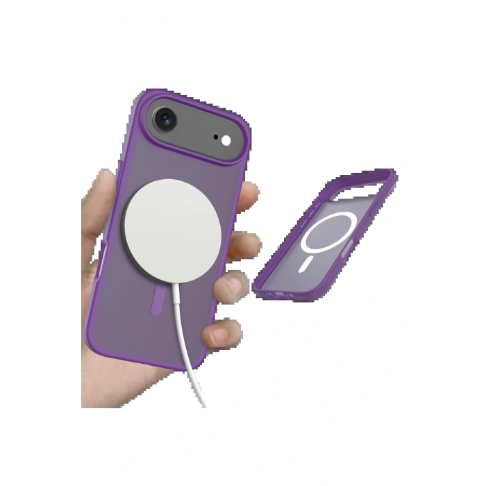 Apple iPhone 17 Air Jota Magsafe Kapak - Derin Mor