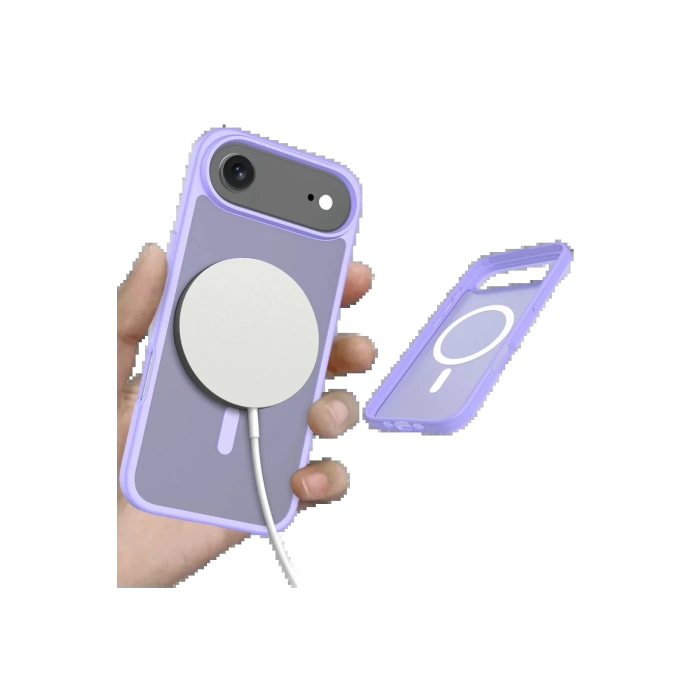 Apple iPhone 17 Air Jota Magsafe Kapak - Lila