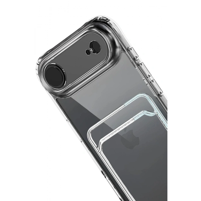 Apple iPhone 17 Air Kart Şeffaf Silikon - Şeffaf