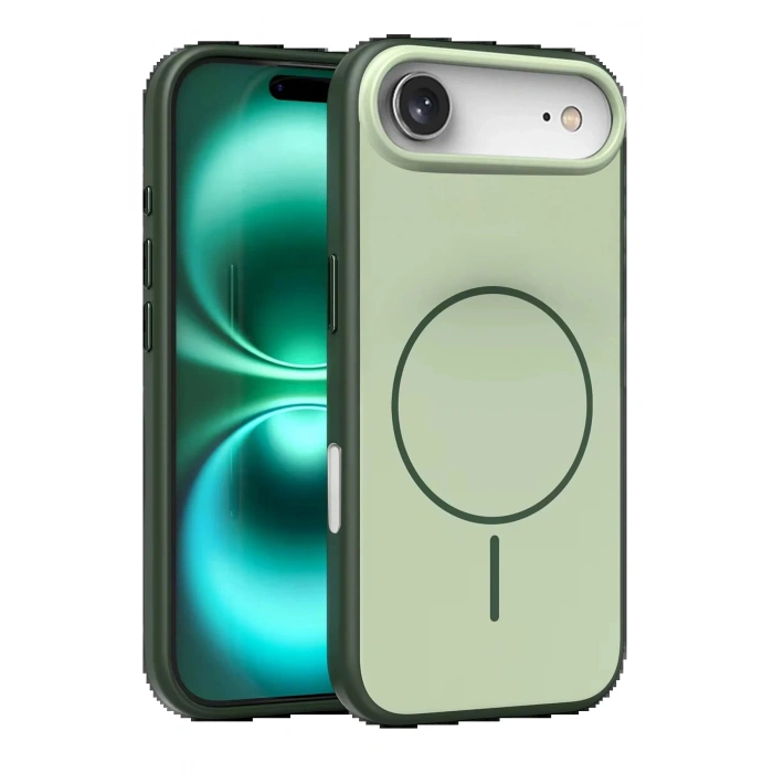 Apple iPhone 17 Air Neva Magsafe Kapak - Koyu Yeşil