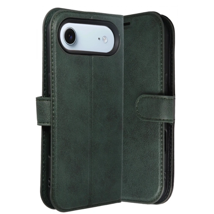 Apple iPhone 17 Air Trend S Plus Kapaklı Kılıf - Yeşil