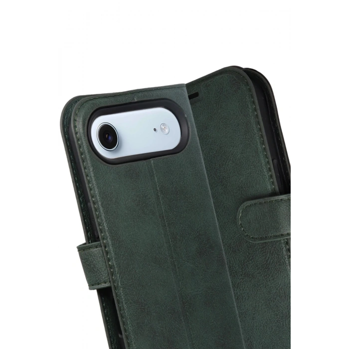 Apple iPhone 17 Air Trend S Plus Kapaklı Kılıf - Yeşil