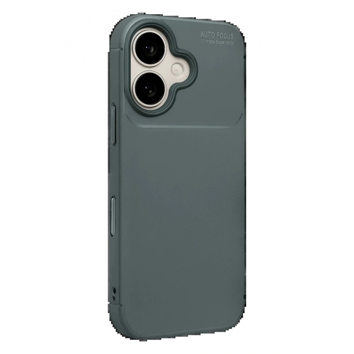 Apple iPhone 17 Auto Focus Karbon Kapak - Gri