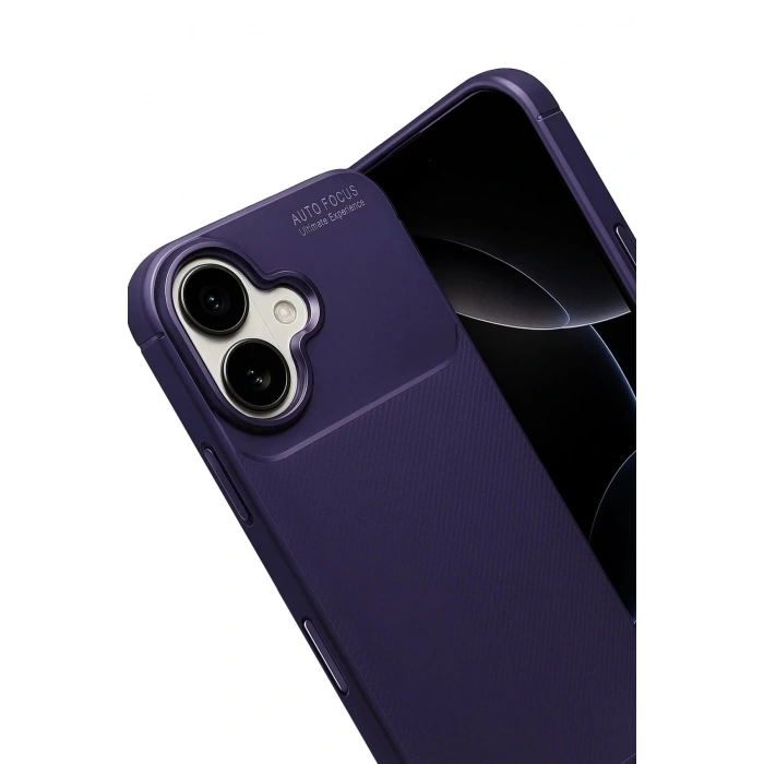 Apple iPhone 17 Auto Focus Karbon Kapak - Lacivert