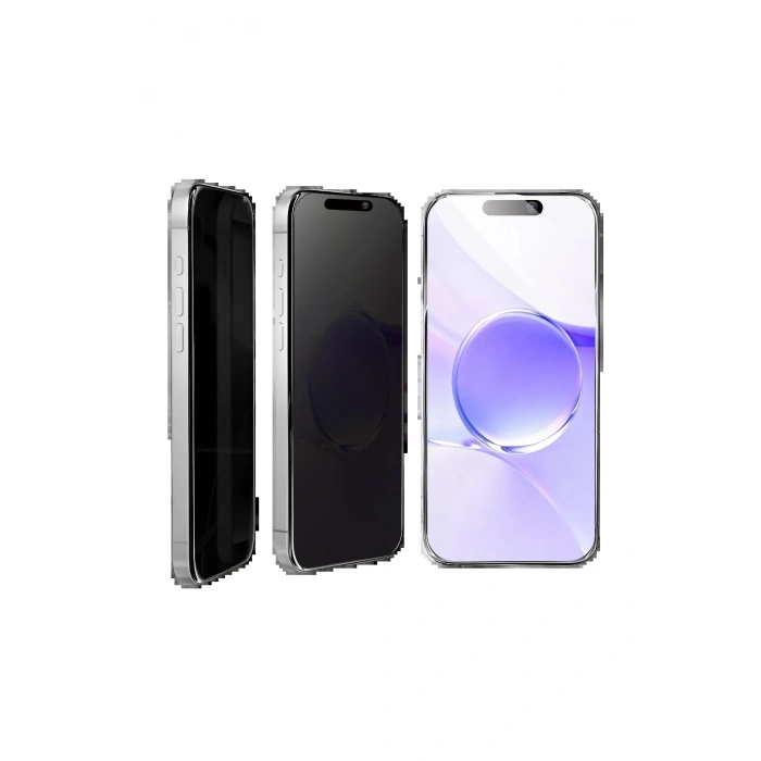 Apple iPhone 17 Bilvis 5in1 5D Magic Hayalet Cam Ekran Koruyucu - Siyah