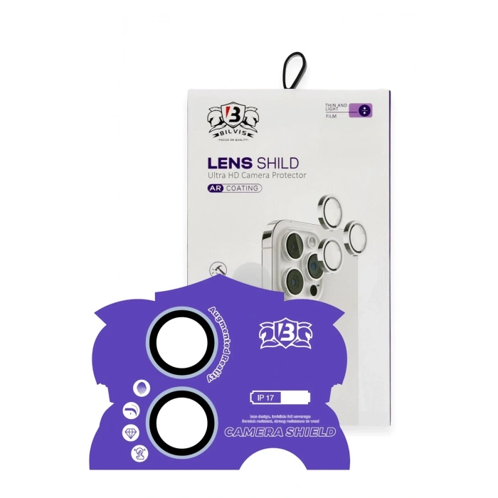 Apple iPhone 17 Bilvis Titan Kamera Lens - Açık Mavi