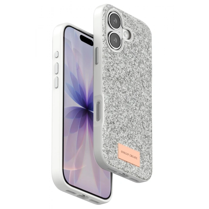 Apple iPhone 17 Bright Simli Kapak - Beyaz