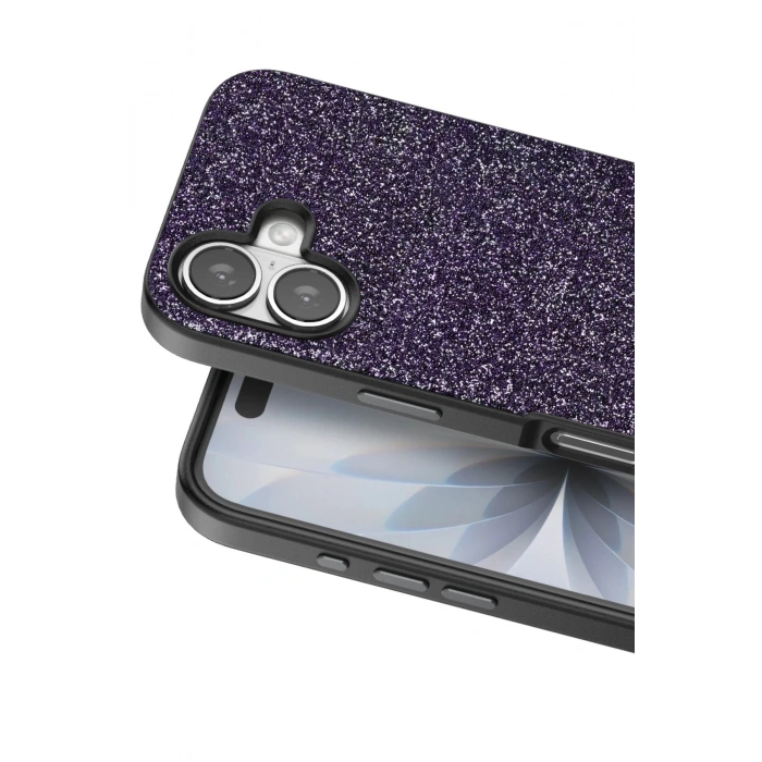 Apple iPhone 17 Bright Simli Kapak - Derin Mor