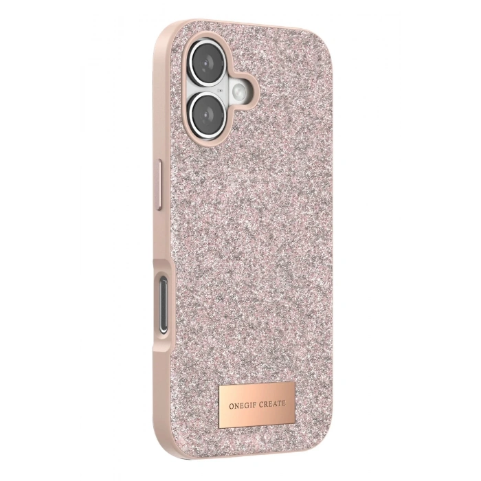 Apple iPhone 17 Bright Simli Kapak - Pembe