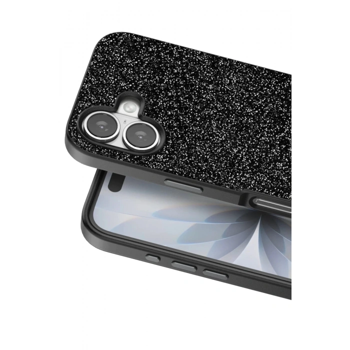 Apple iPhone 17 Bright Simli Kapak - Siyah