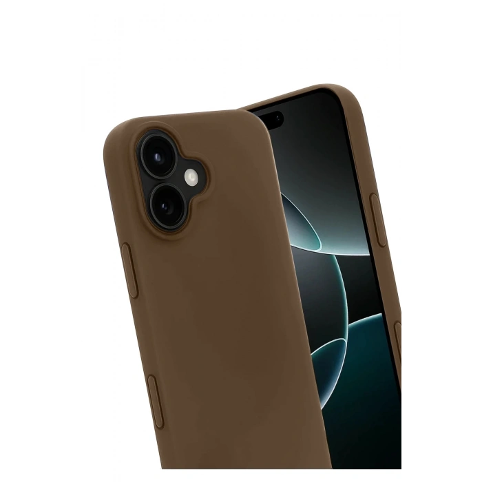 Apple iPhone 17 First Silikon - Kahverengi