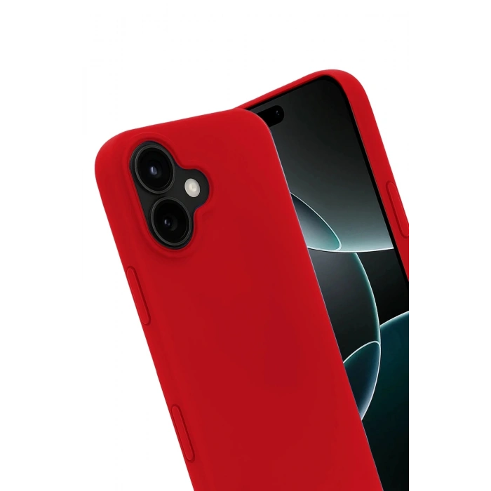 Apple iPhone 17 First Silikon - Kırmızı