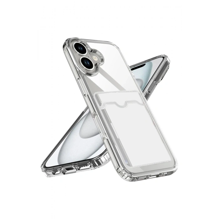 Apple iPhone 17 Kart Şeffaf Silikon - Şeffaf
