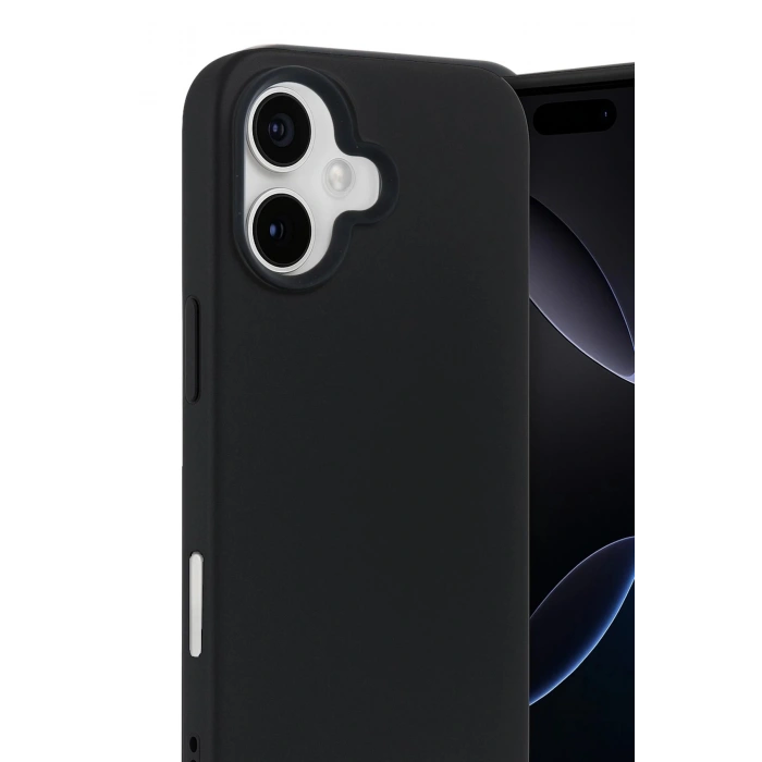 Apple iPhone 17 Nano içi Kadife Silikon - Siyah