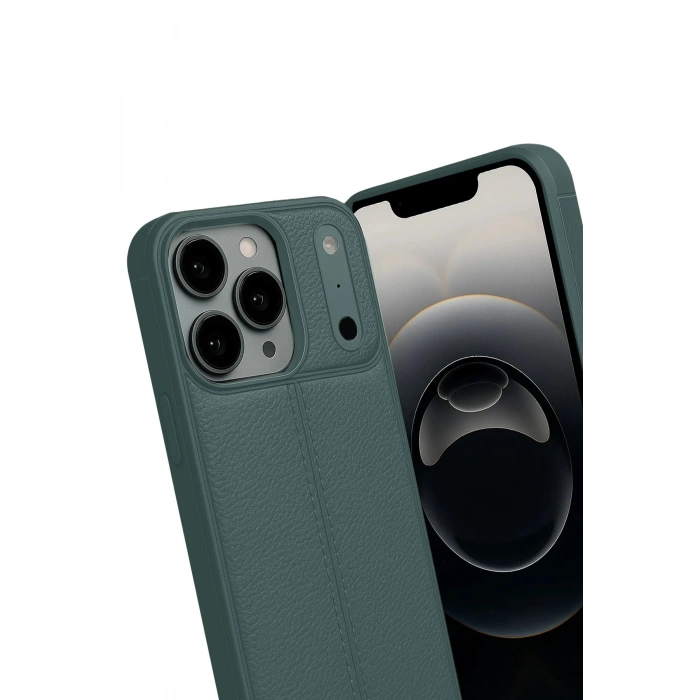 Apple iPhone 17 Pro Auto Focus Kapak - Koyu Yeşil