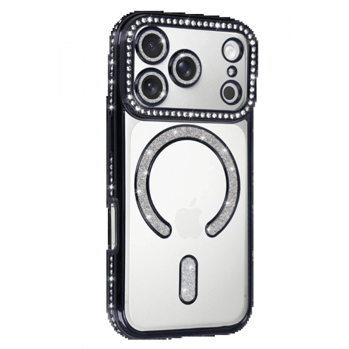 Apple iPhone 17 Pro Joke Simli Magneticsafe Kılıf - Siyah