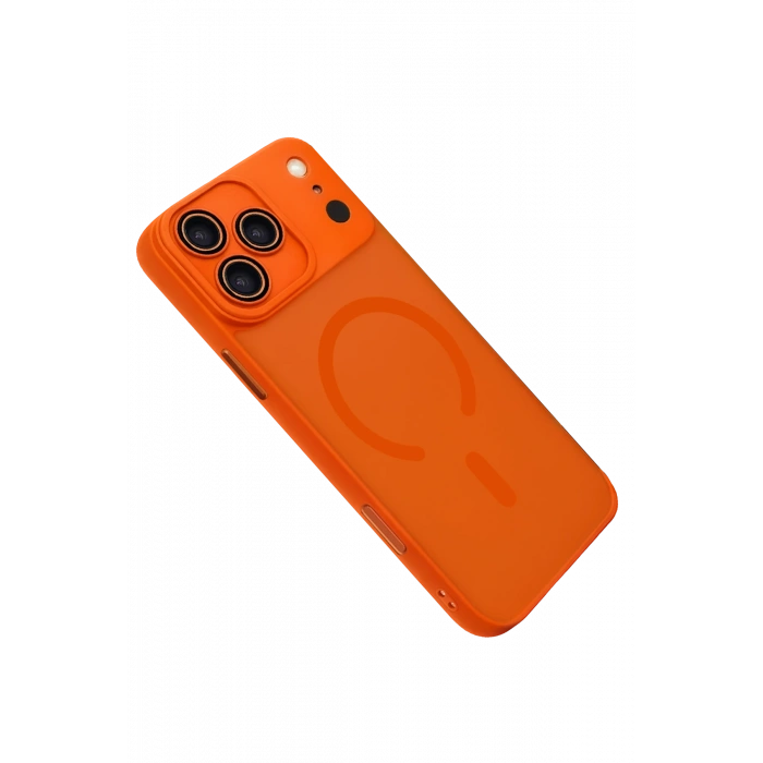 Apple iPhone 17 Pro Jota Lensli Magsafe Kapak - Turuncu
