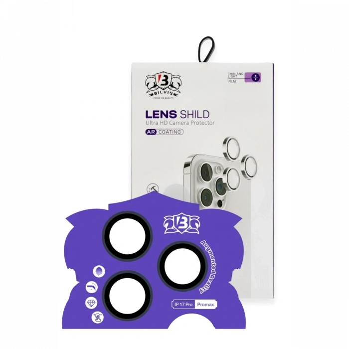 Apple iPhone 17 Pro Max Bilvis Titan Kamera Lens - Lacivert