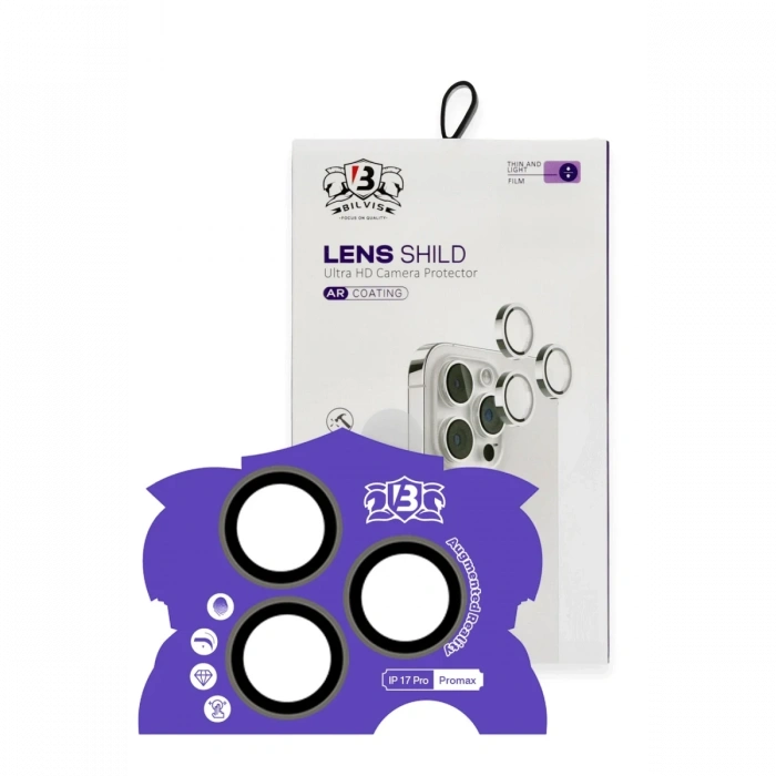 Apple iPhone 17 Pro Max Bilvis Titan Kamera Lens - Natural Grey