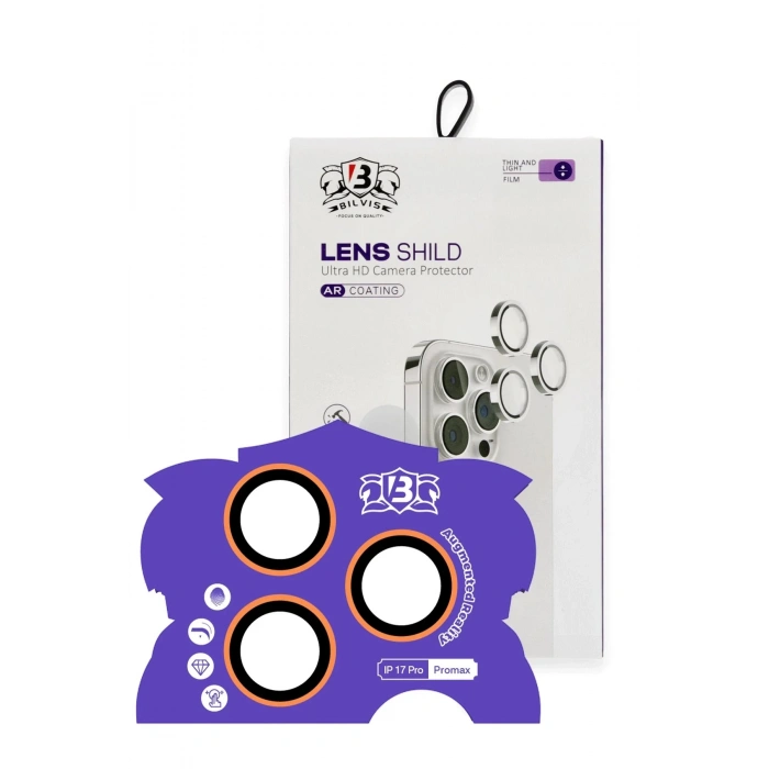 Apple iPhone 17 Pro Max Bilvis Titan Kamera Lens - Turuncu