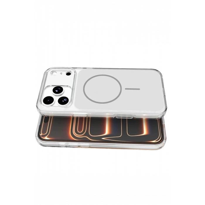 Apple iPhone 17 Pro Max Bruma Magsafe Kapak - Gümüş