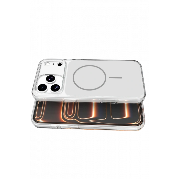 Apple iPhone 17 Pro Max Bruma Magsafe Kapak - Gümüş