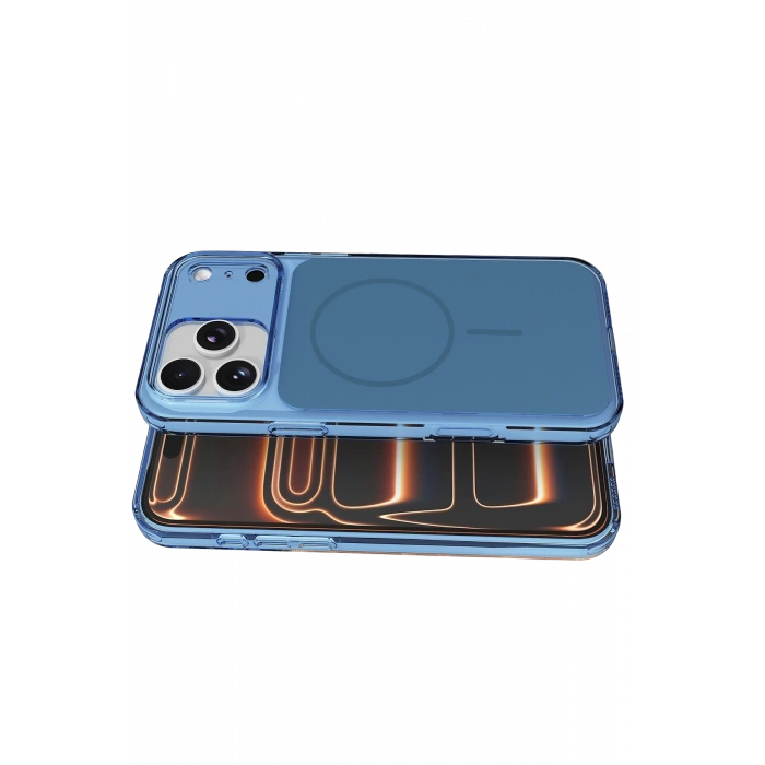 Apple iPhone 17 Pro Max Bruma Magsafe Kapak - Mavi